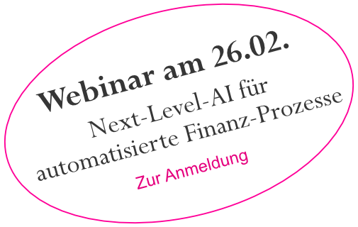 Anmeldung Webinar Next-Level-AI für automatisierte Finanz-Prozesse